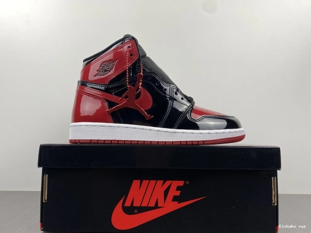 555088-063 OG Bred Air 1 Jordan Patent High 0704